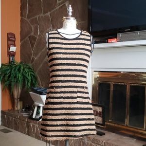 Striped sheath dress